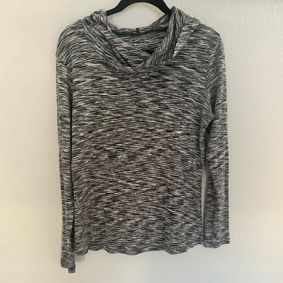 Columbia Outerspaced Hoodie Lightweight Pullover Top Size XL Space Dyed Gray - Picture 3 of 8
